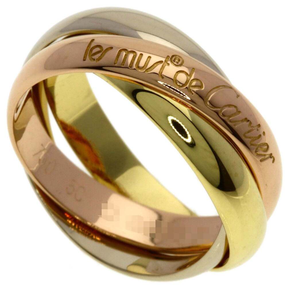 CARTIER Authentic 18k Gold Trinity Ring #50